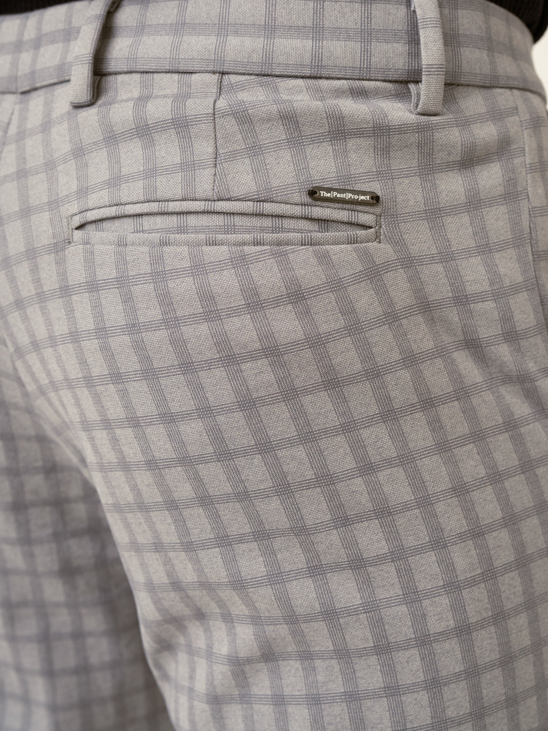 Crane Grey Window Checks Power-Stretch Pants