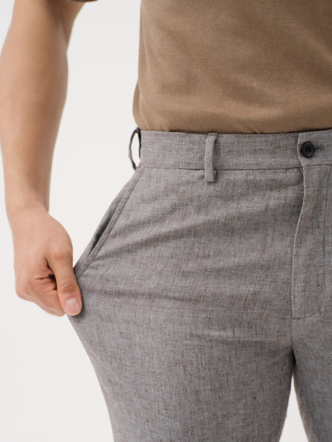 Earthkind Grey Linen Sorona Pants