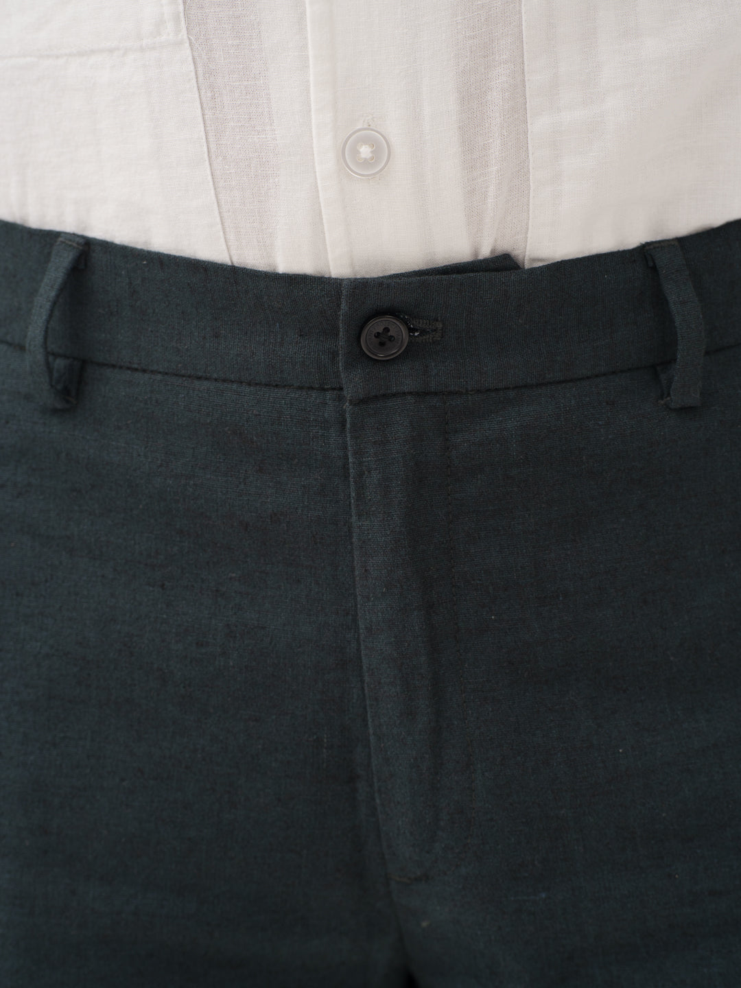 Plantide Green Linen Sorona Pants