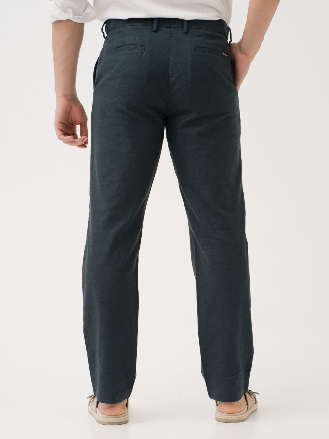 Everen Green 100% Linen Pants