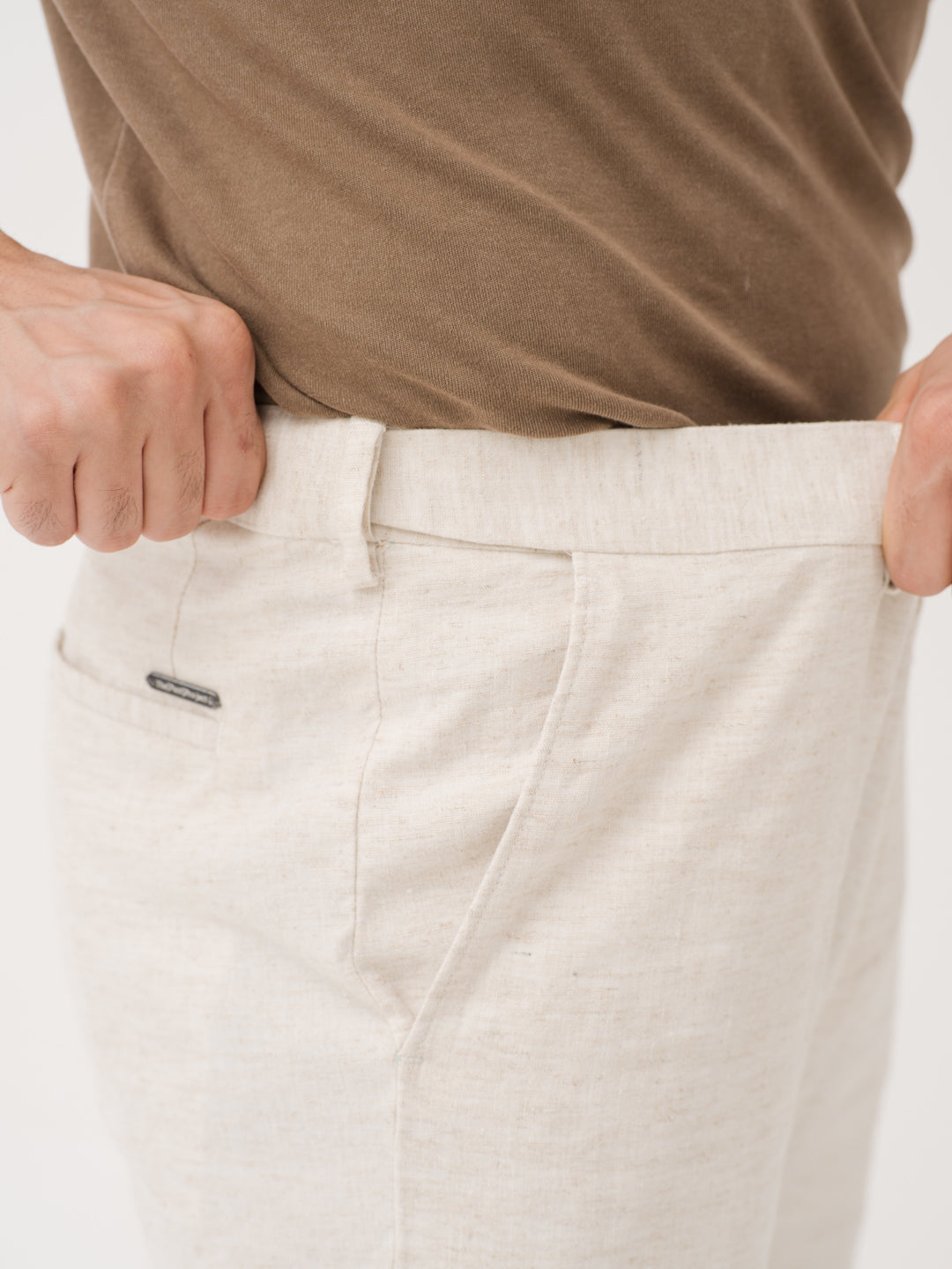 Reflora Cream Linen Sorona Pants
