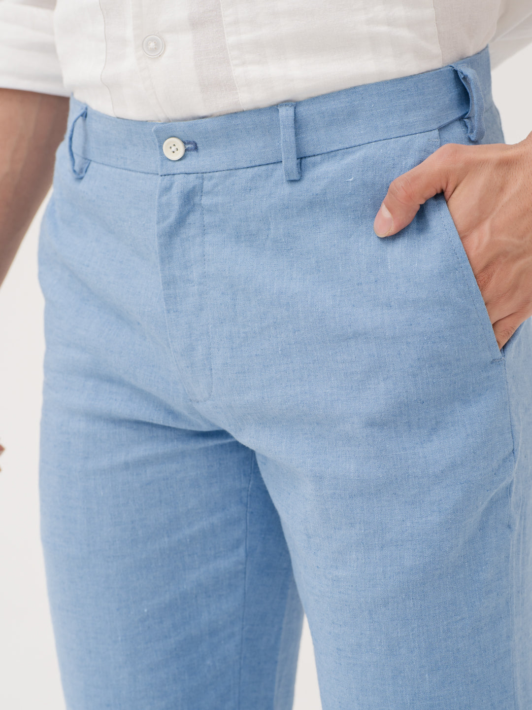 Breatheloop Blue Linen Sorona Pants