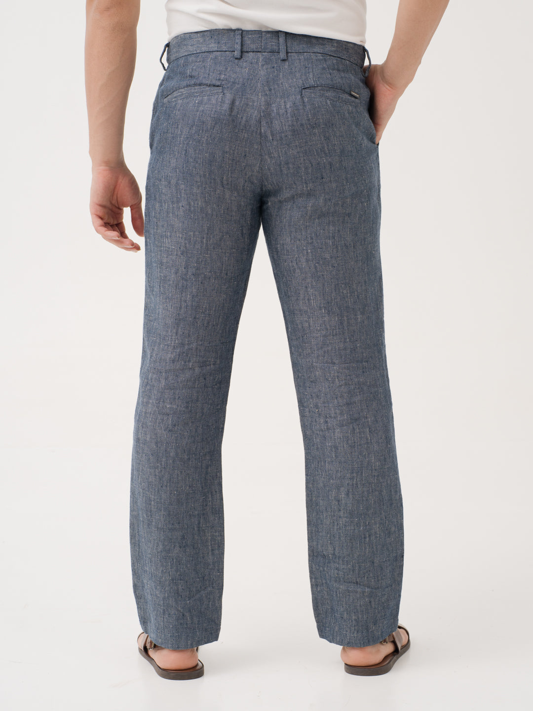 Thryv Indigo 100% Linen Pants