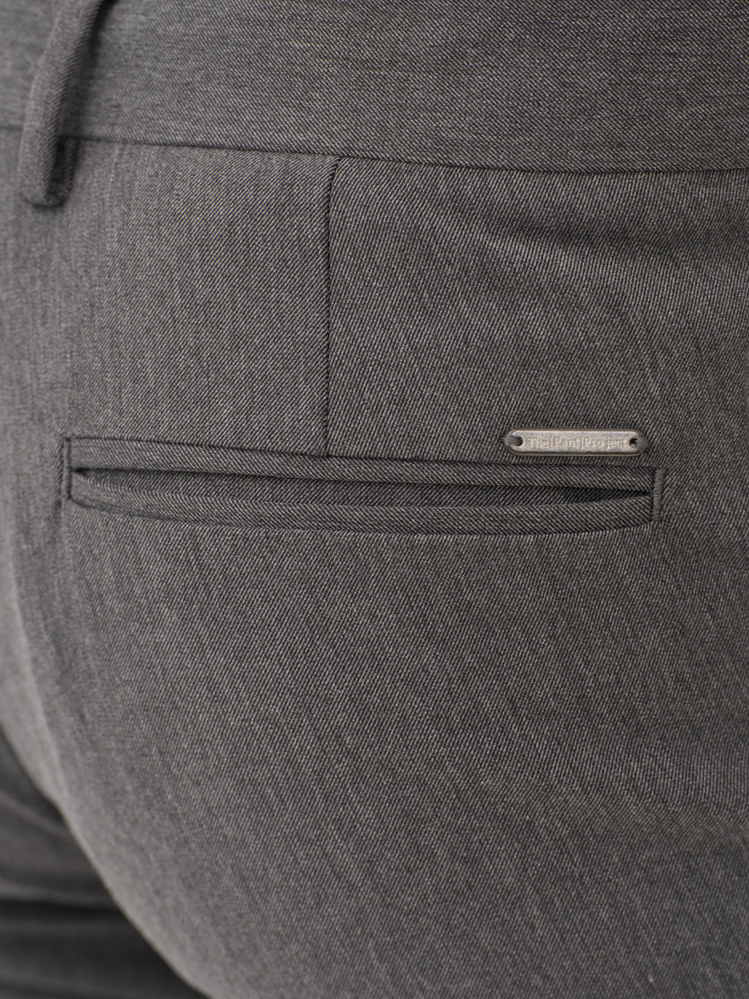 Noir Grey Twill Luxury Stretch Pants