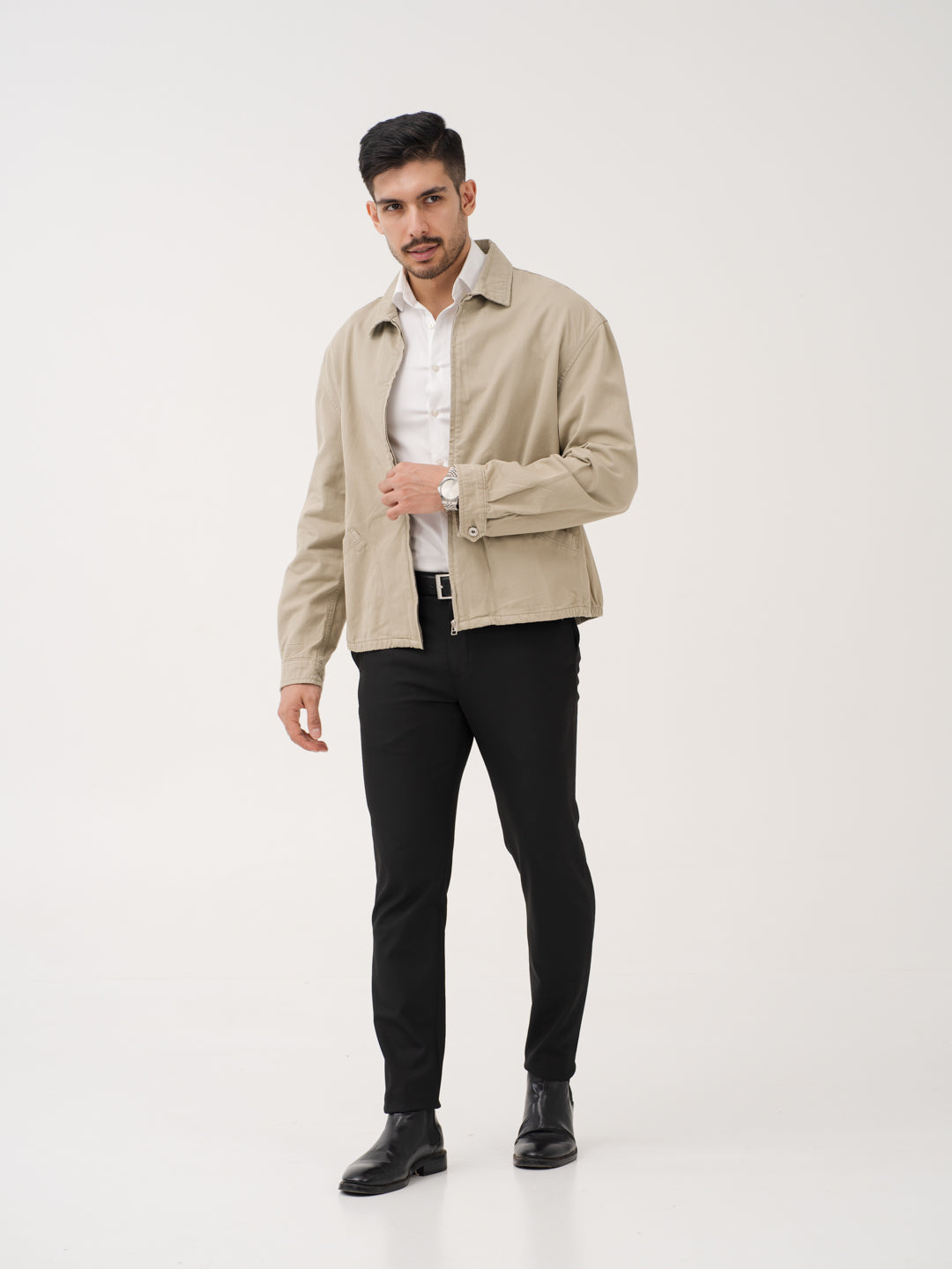 Inferno Black Twill Luxury Stretch Pants