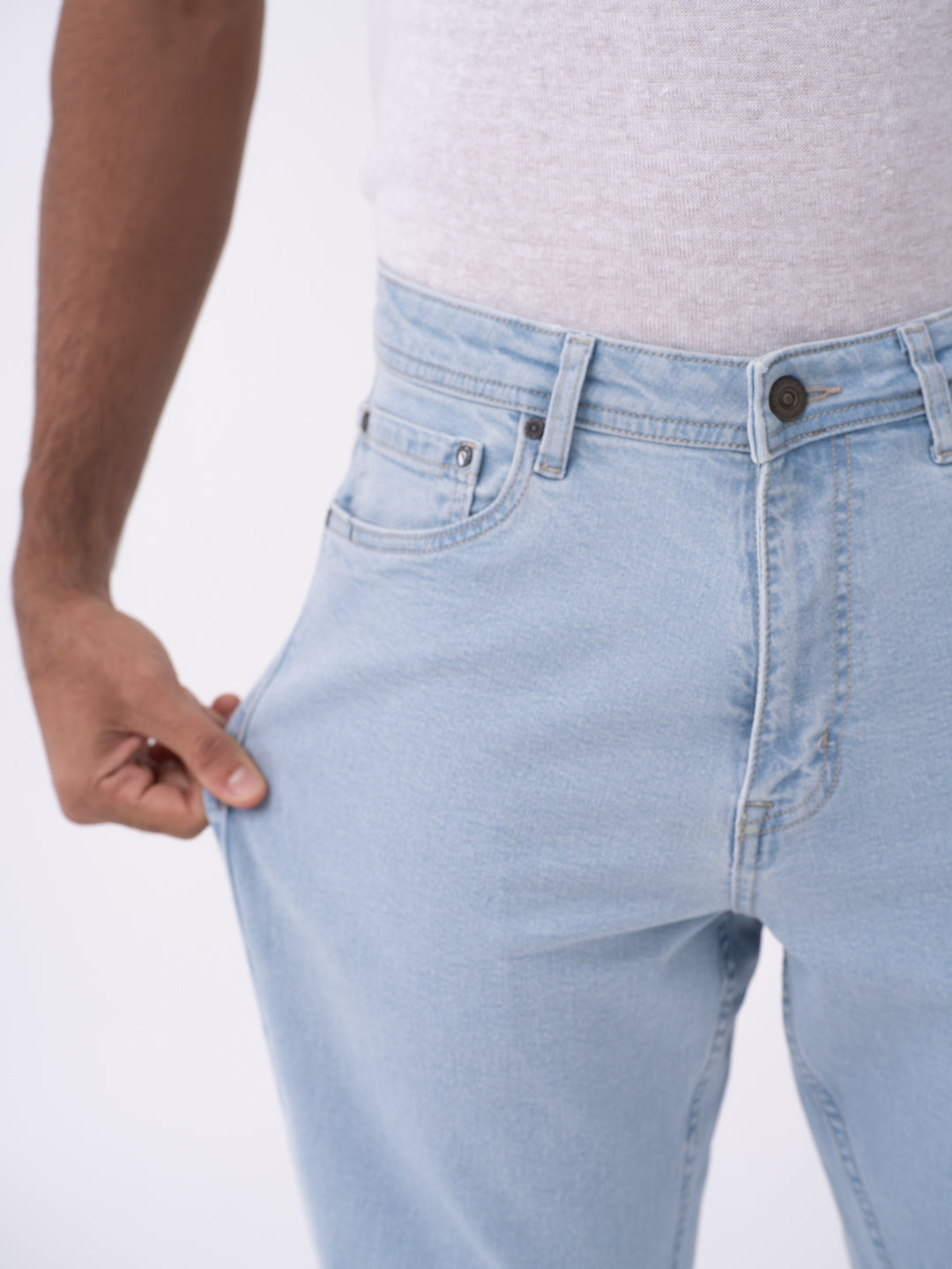 Frozen Blue Relaxed Fit Jeans