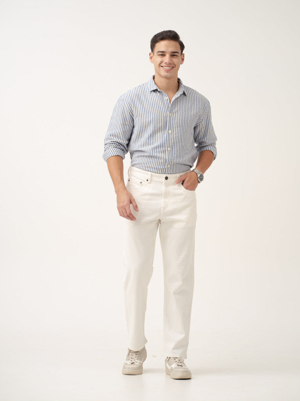 Frost White Relaxed Fit Jeans