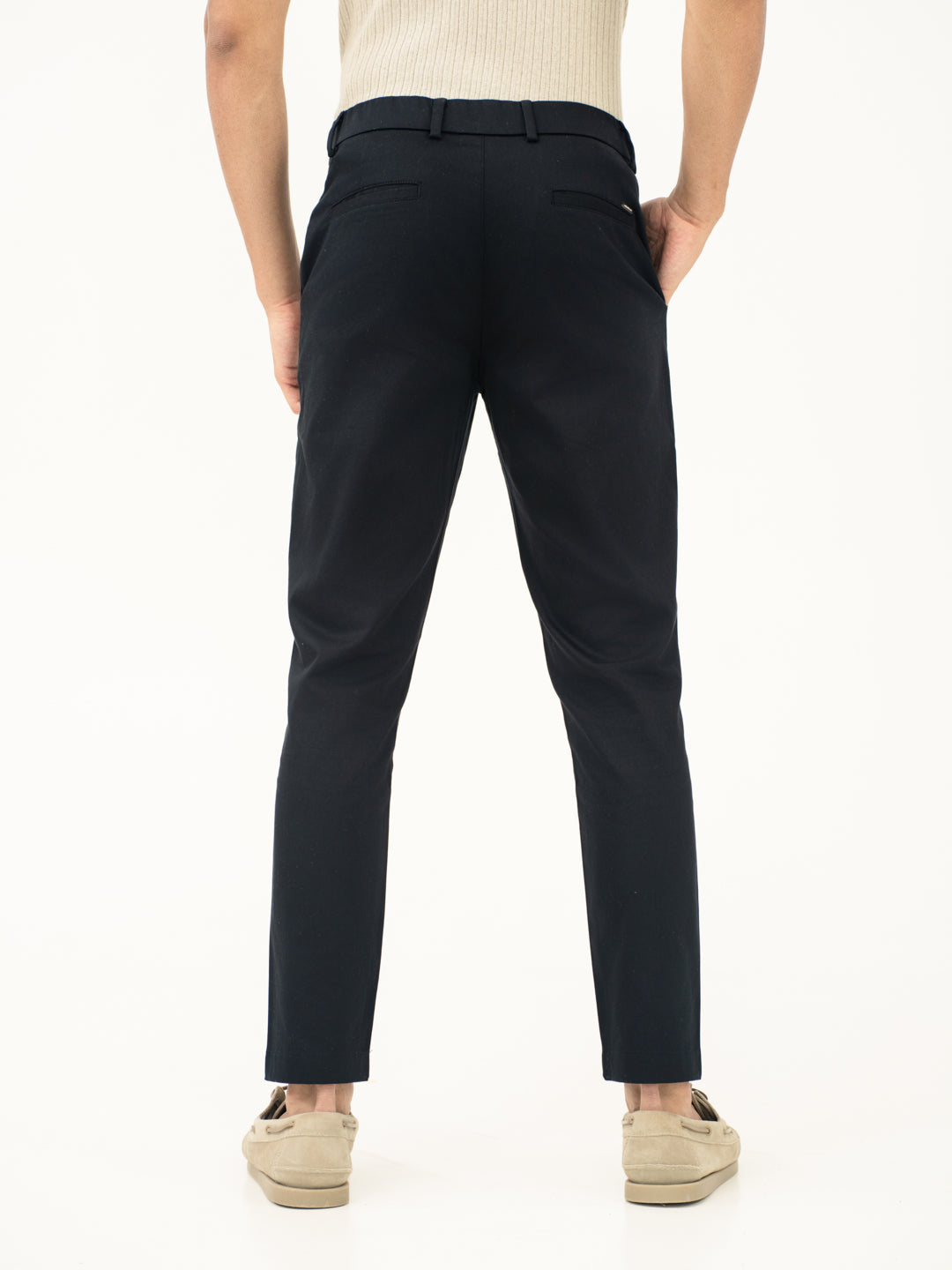 Stormguard Black Slim Fit Stretch Chinos