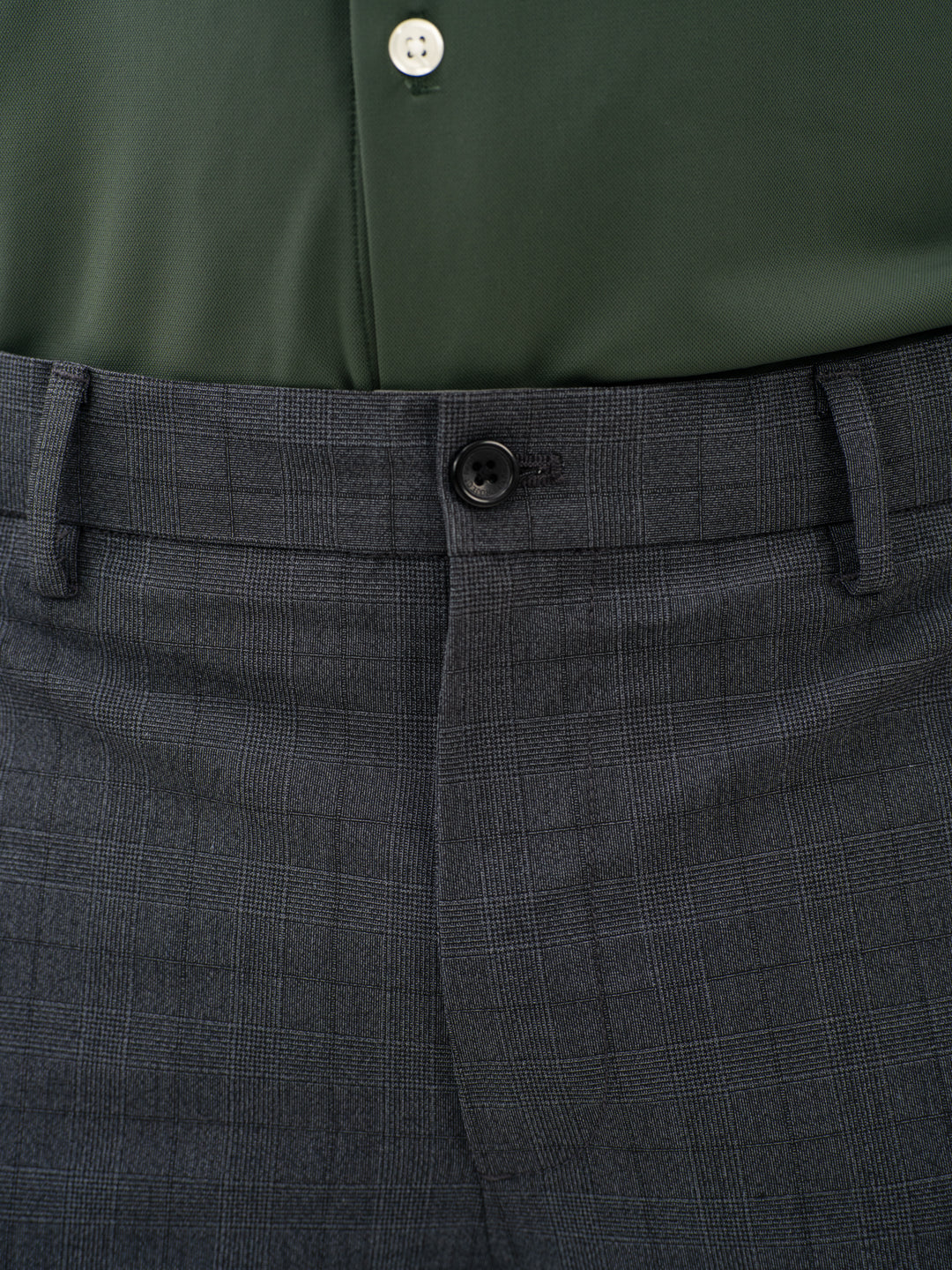 Lava Grey Checks Formal Pants