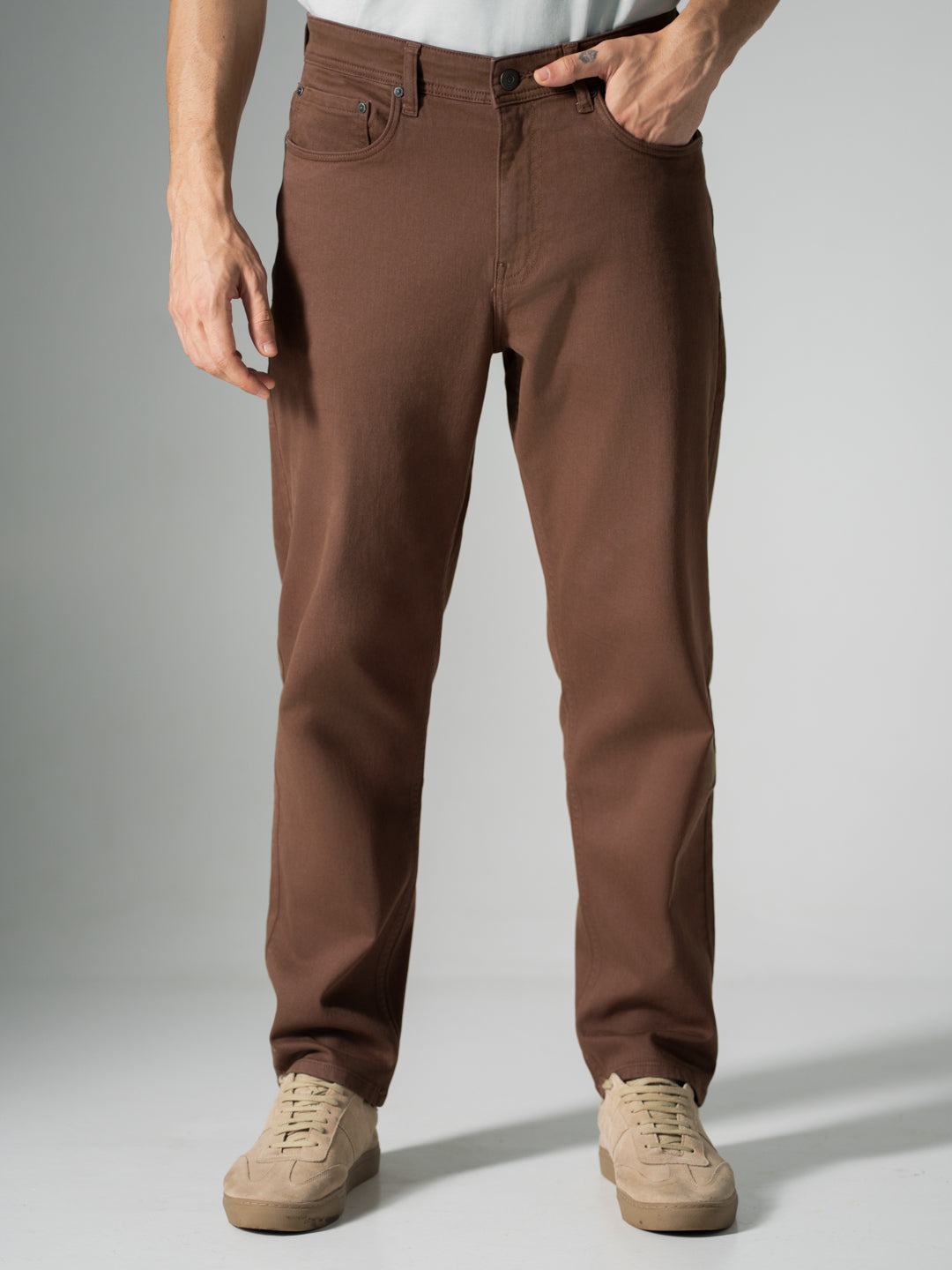 Root Brown Relaxed Fit Jeans