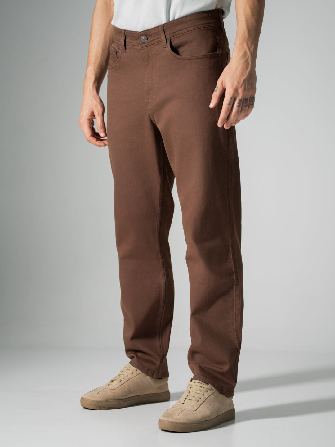 Root Brown Relaxed Fit Jeans