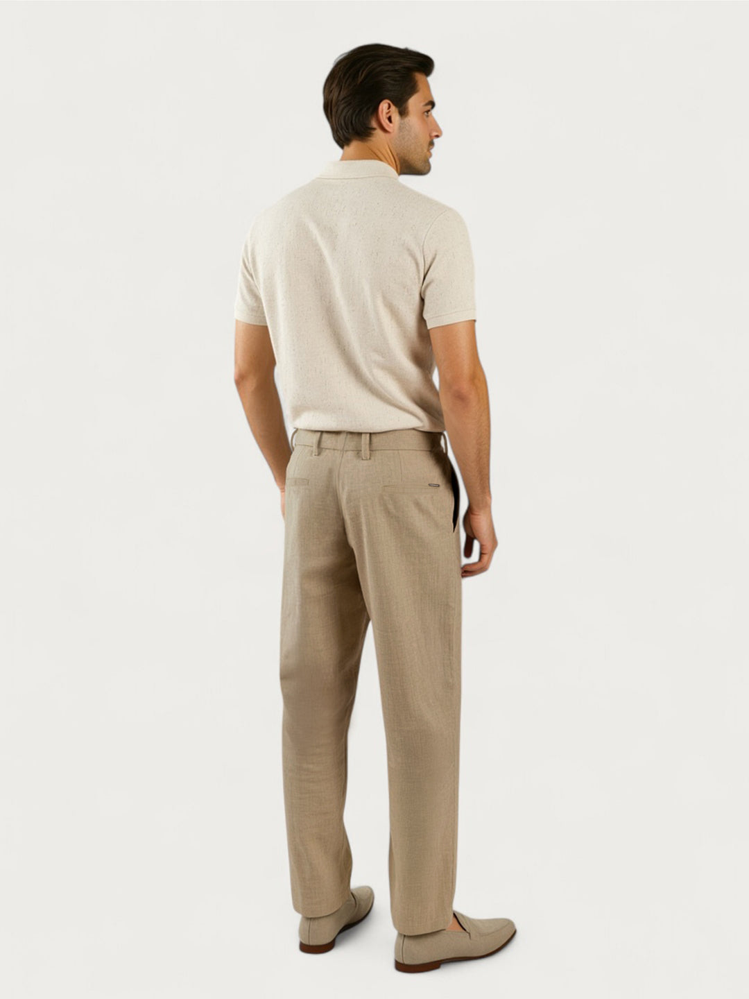 Hushfield Khaki Linen Sorona Pants