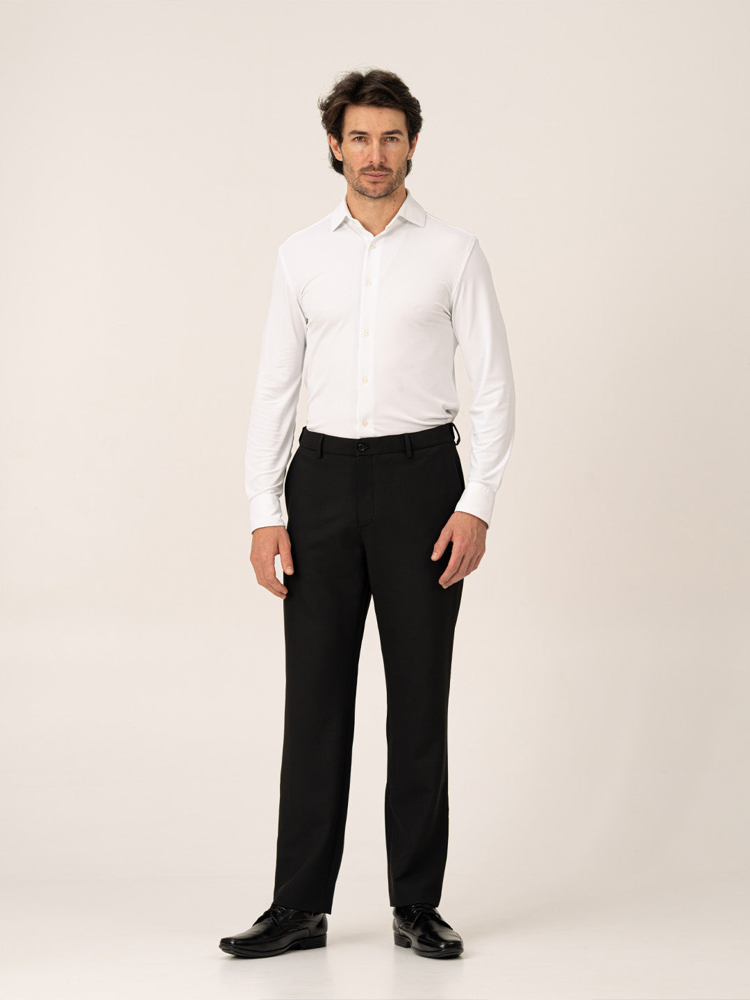 Authority Black Pro.Stretch Formal Trousers