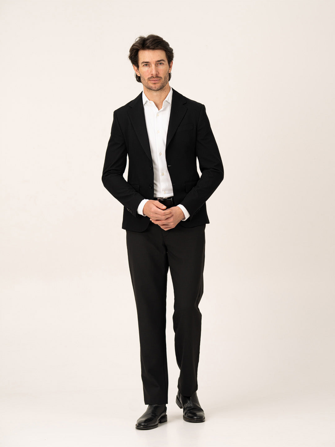 Authority Black Pro.Stretch Formal Trousers