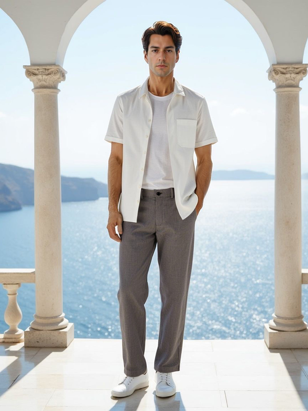 Earthkind Grey Linen Sorona Pants