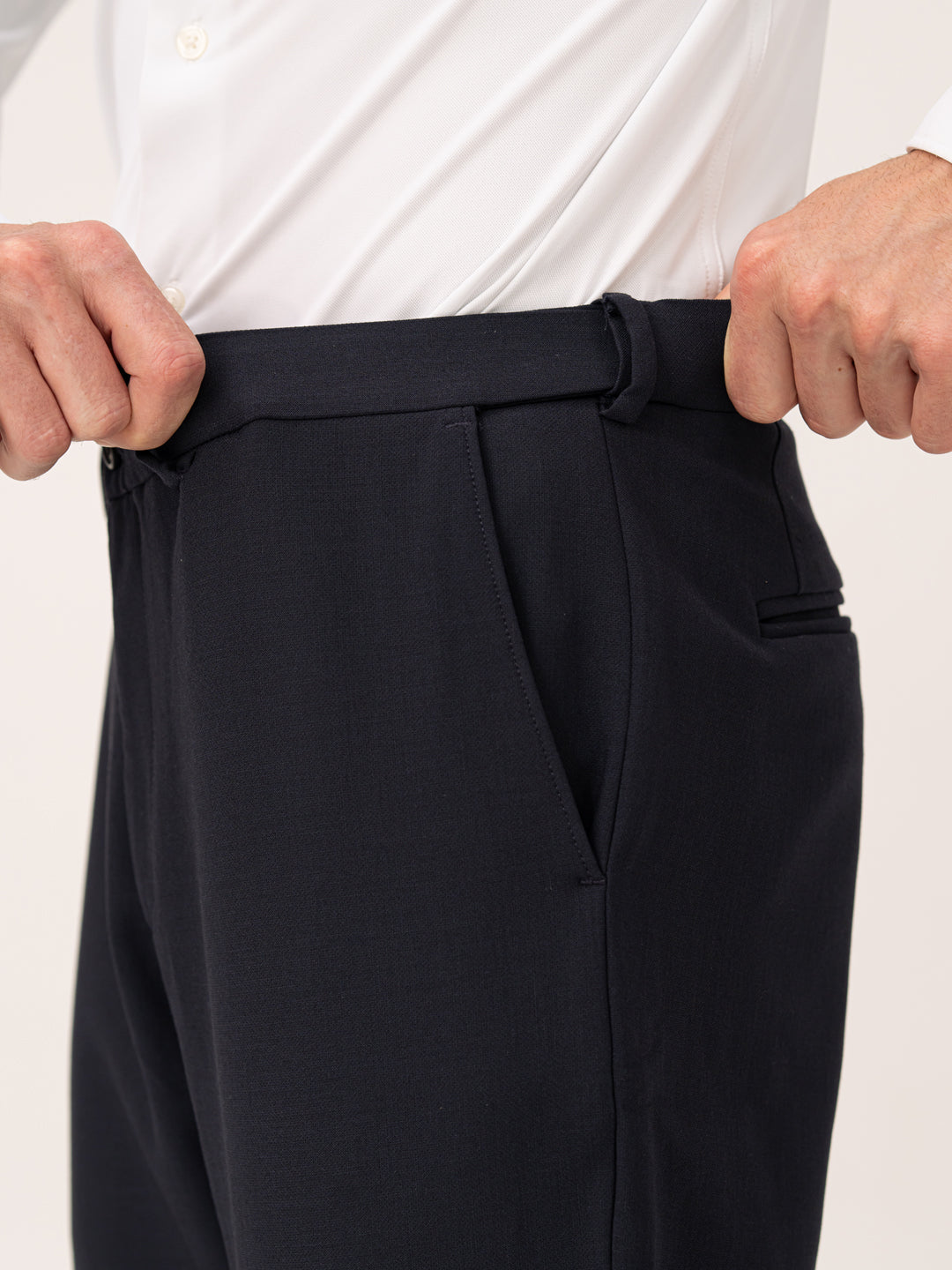 Executive Navy Pro.Stretch Formal Trousers