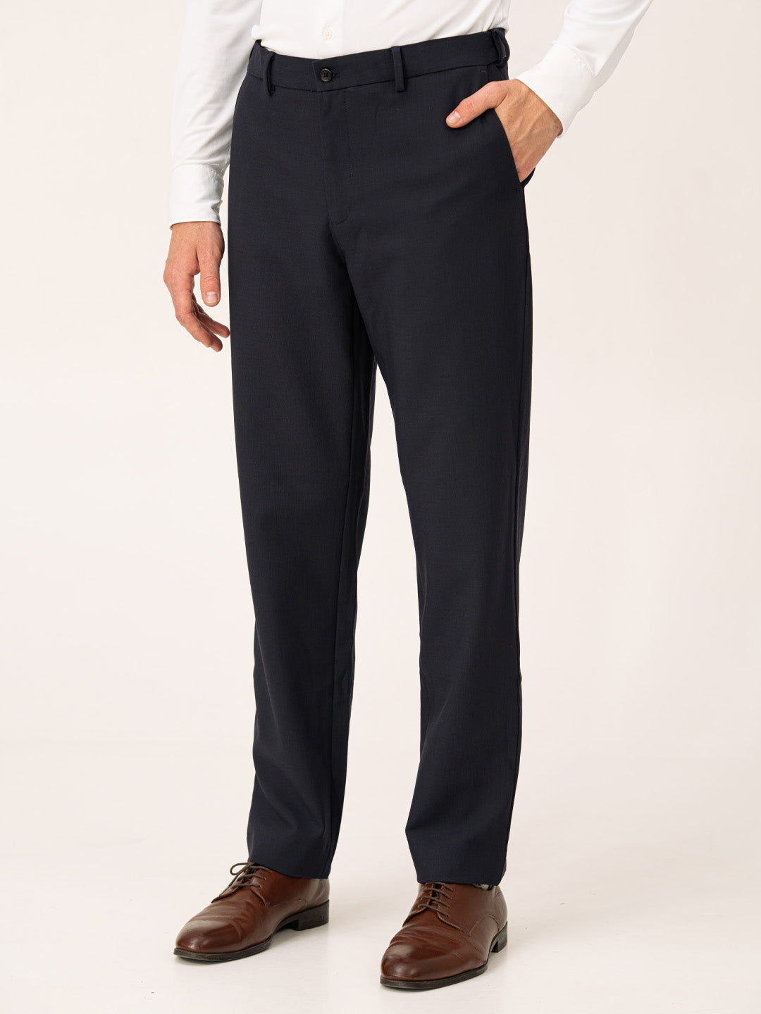 Executive Navy Pro.Stretch Formal Trousers