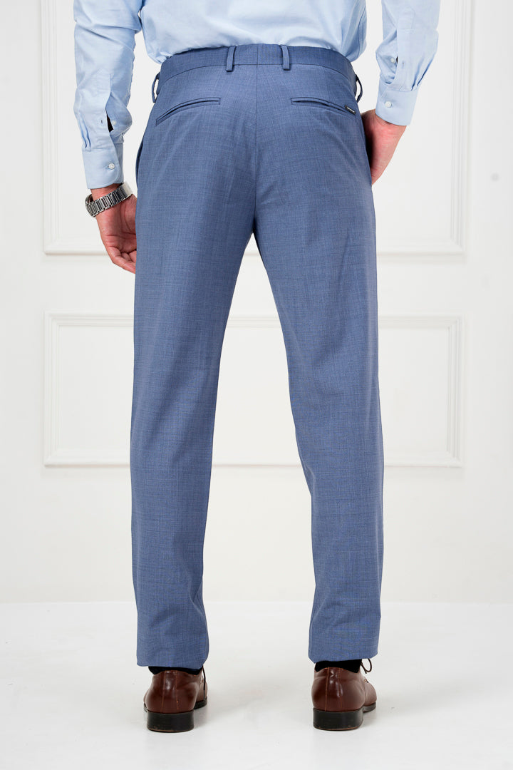 Chicago Blue Melange Merino Wool Pants
