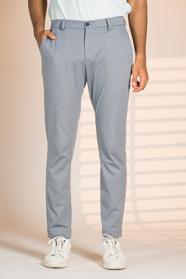 Steel Grey Power-Stretch Pants