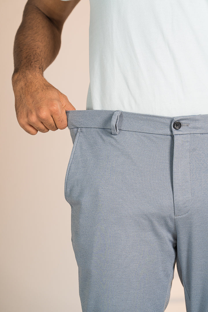 Steel Grey Power-Stretch Pants