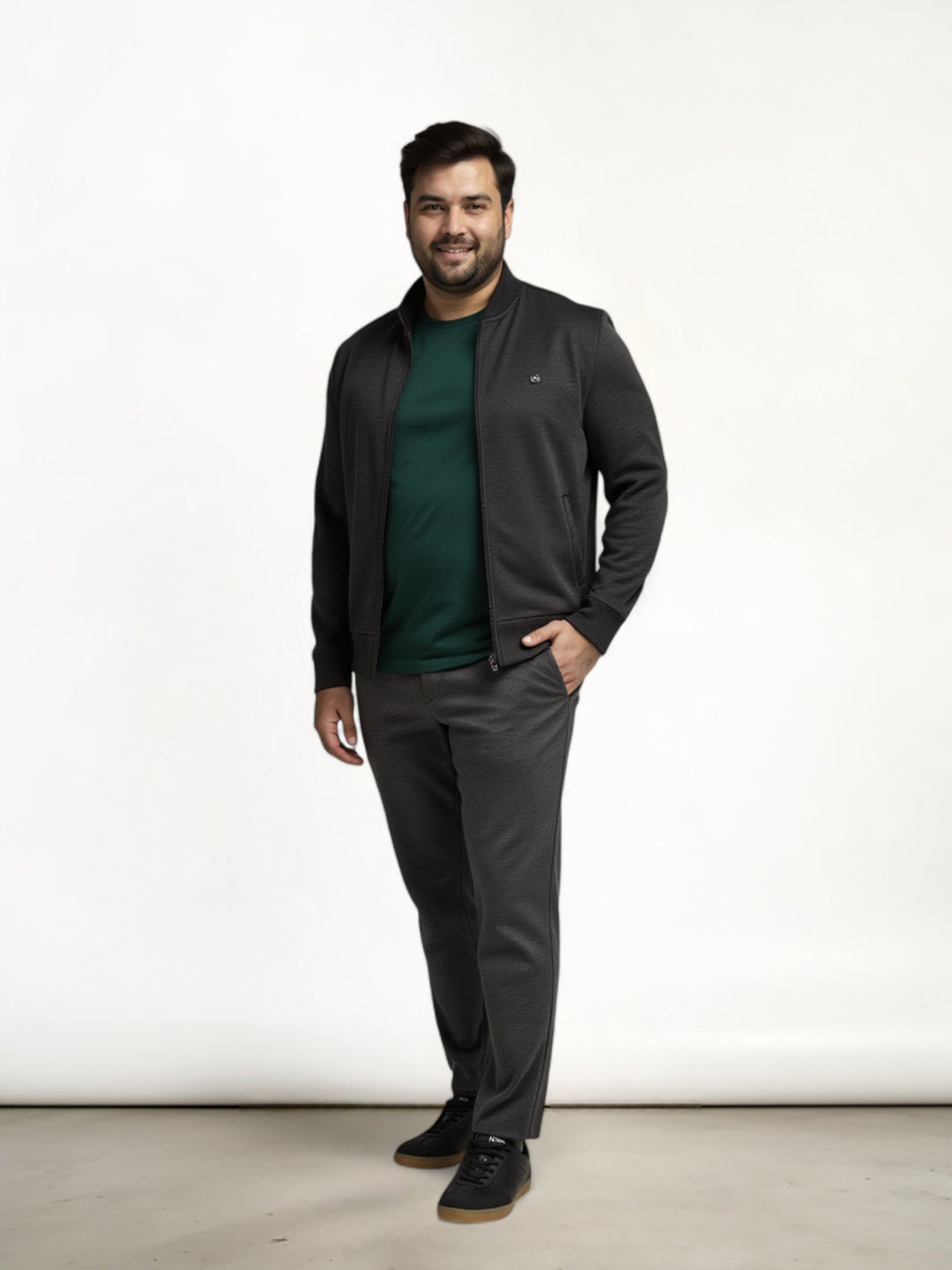 Charcoal Plus Size Power-Stretch Pants