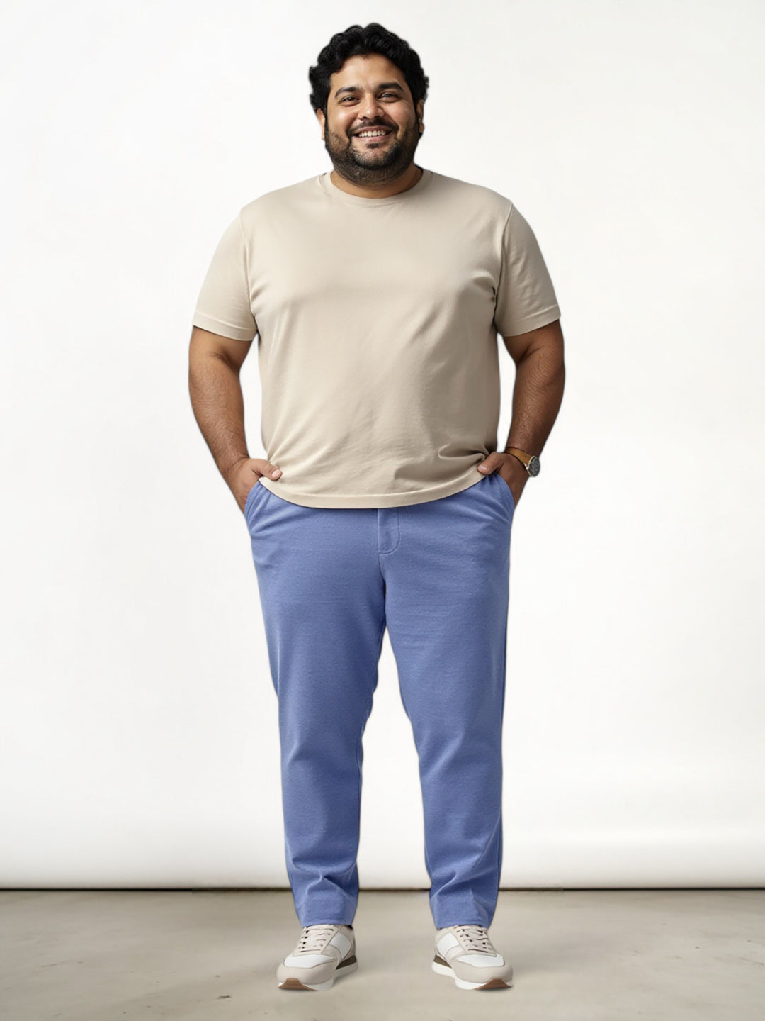 Ocean Waves Plus Size Power-Stretch Pants