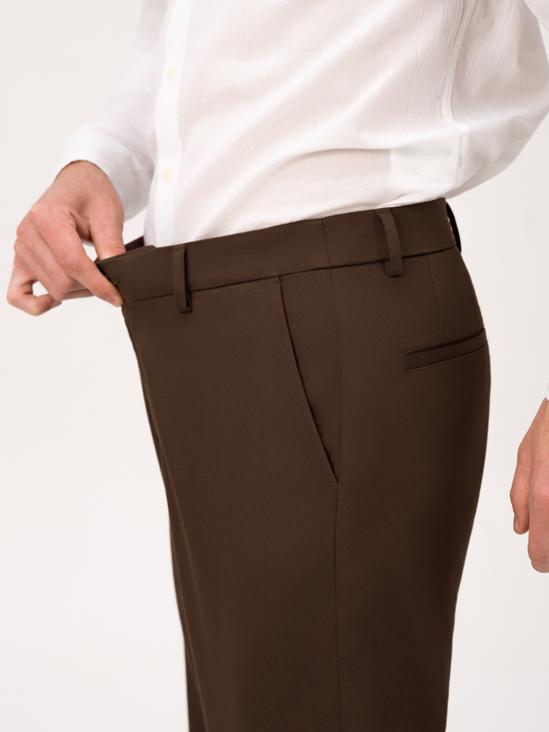 Noble Brown Stretch Chinos
