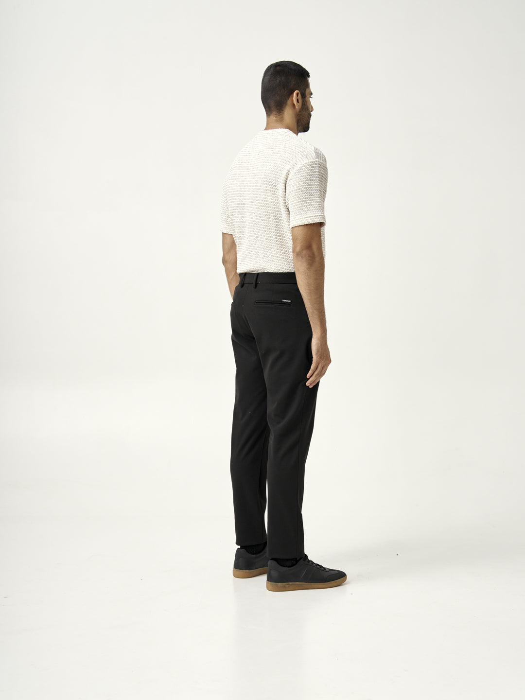Double Black Houndstooth Power-Stretch Pants