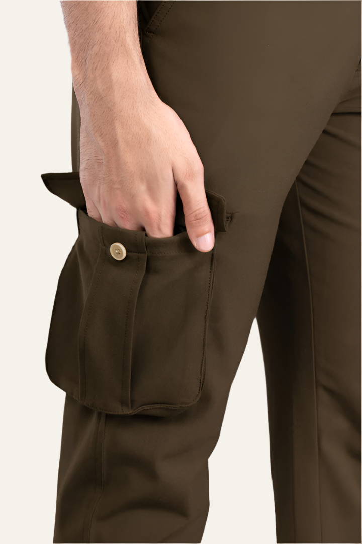 Army Olive Stretch Cargo Pants