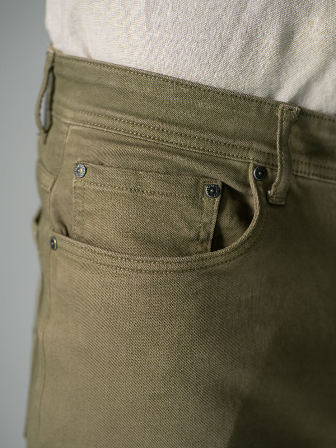 Eucalyptus Olive Relaxed Fit Jeans