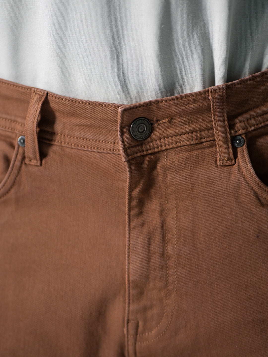 Bark Brown Relaxed Fit Jeans