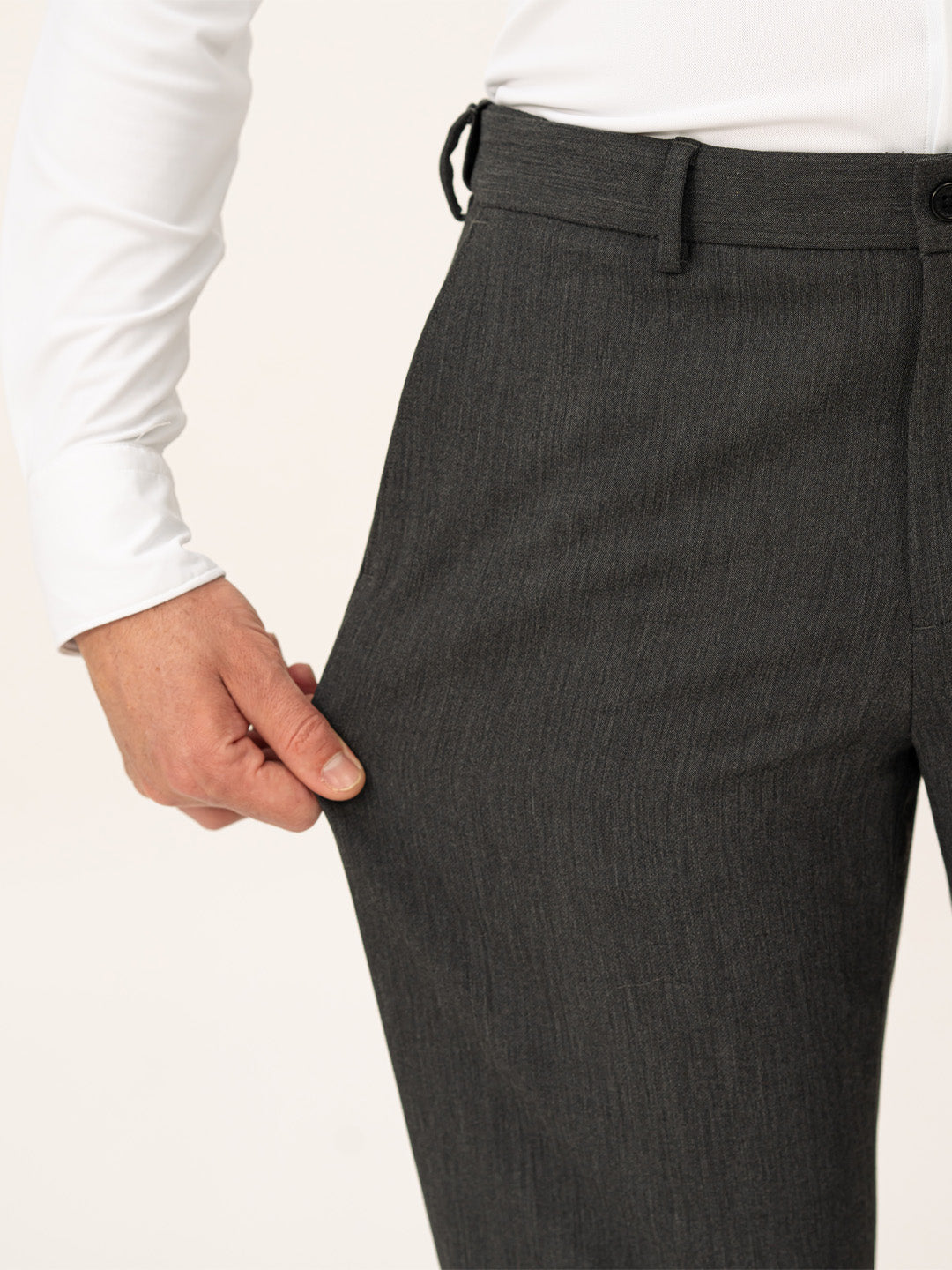 Decision Grey Pro.Stretch Formal Trousers