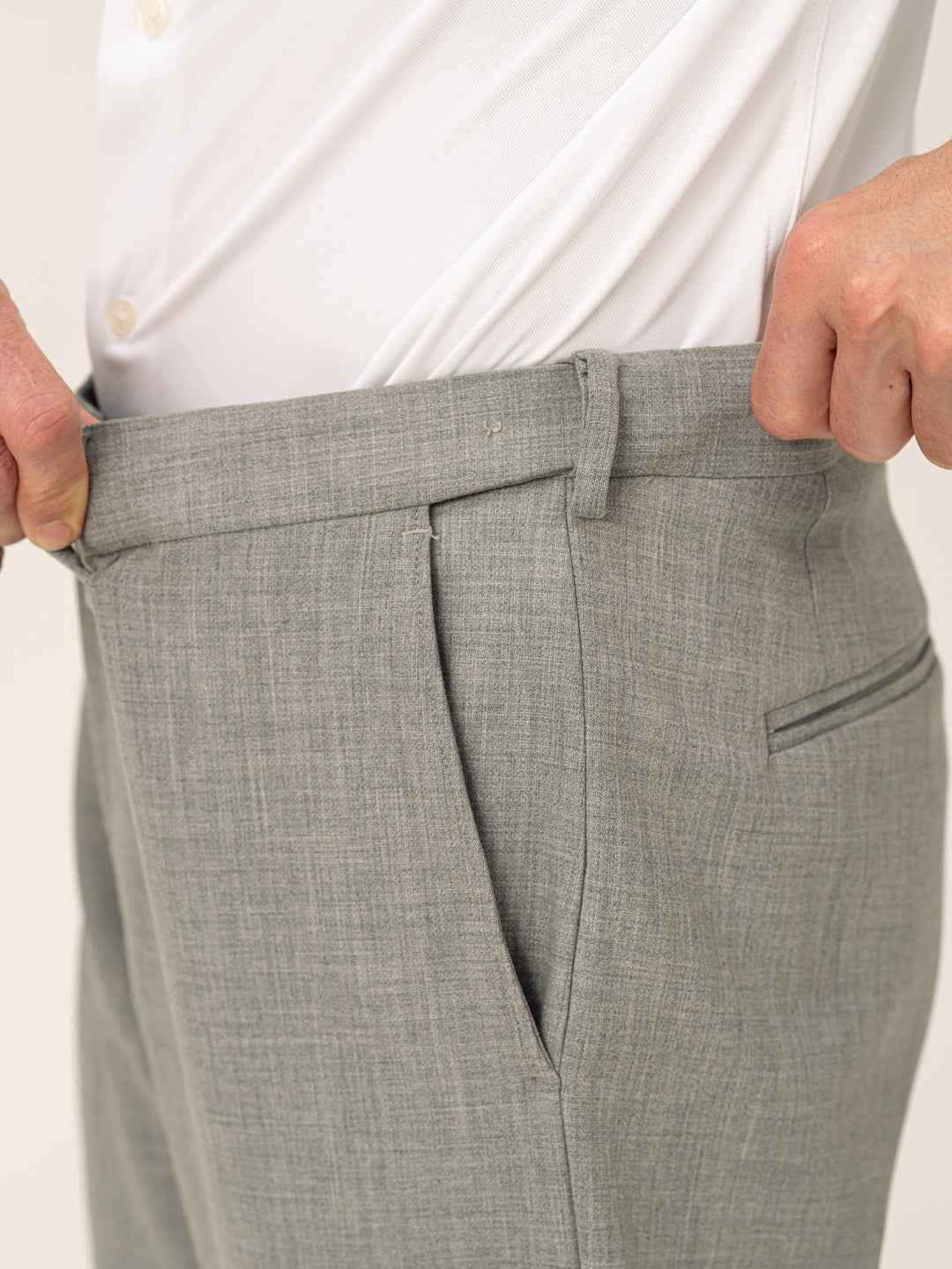 Director Grey Pro.Stretch Formal Trousers