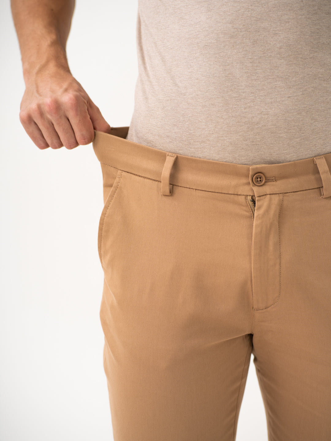 Court Khaki Slim Fit Stretch Chinos