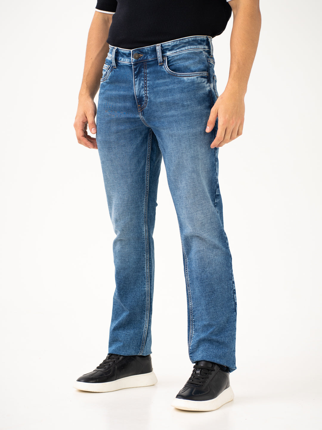 Nebula Blue Luxury Relaxed Fit Jeans