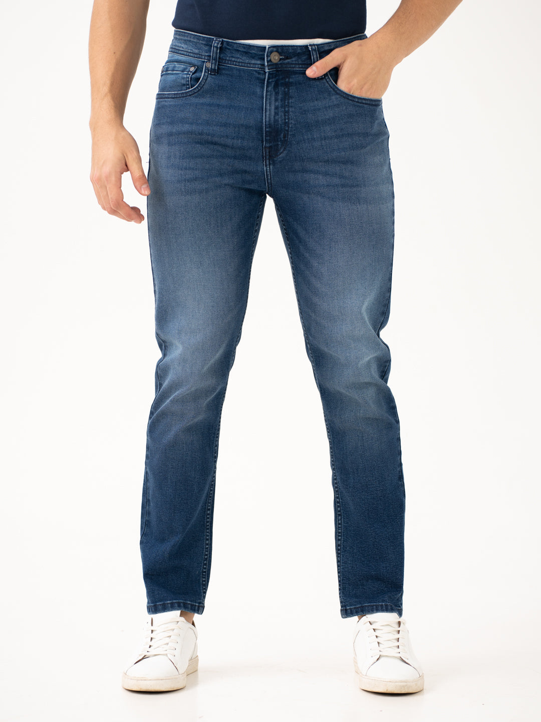 Faded Blue Slim Fit Jeans