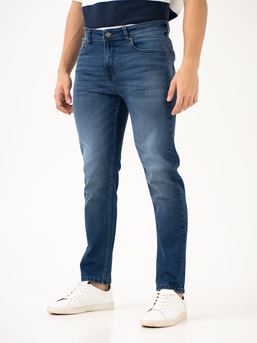 Faded Blue Slim Fit Jeans
