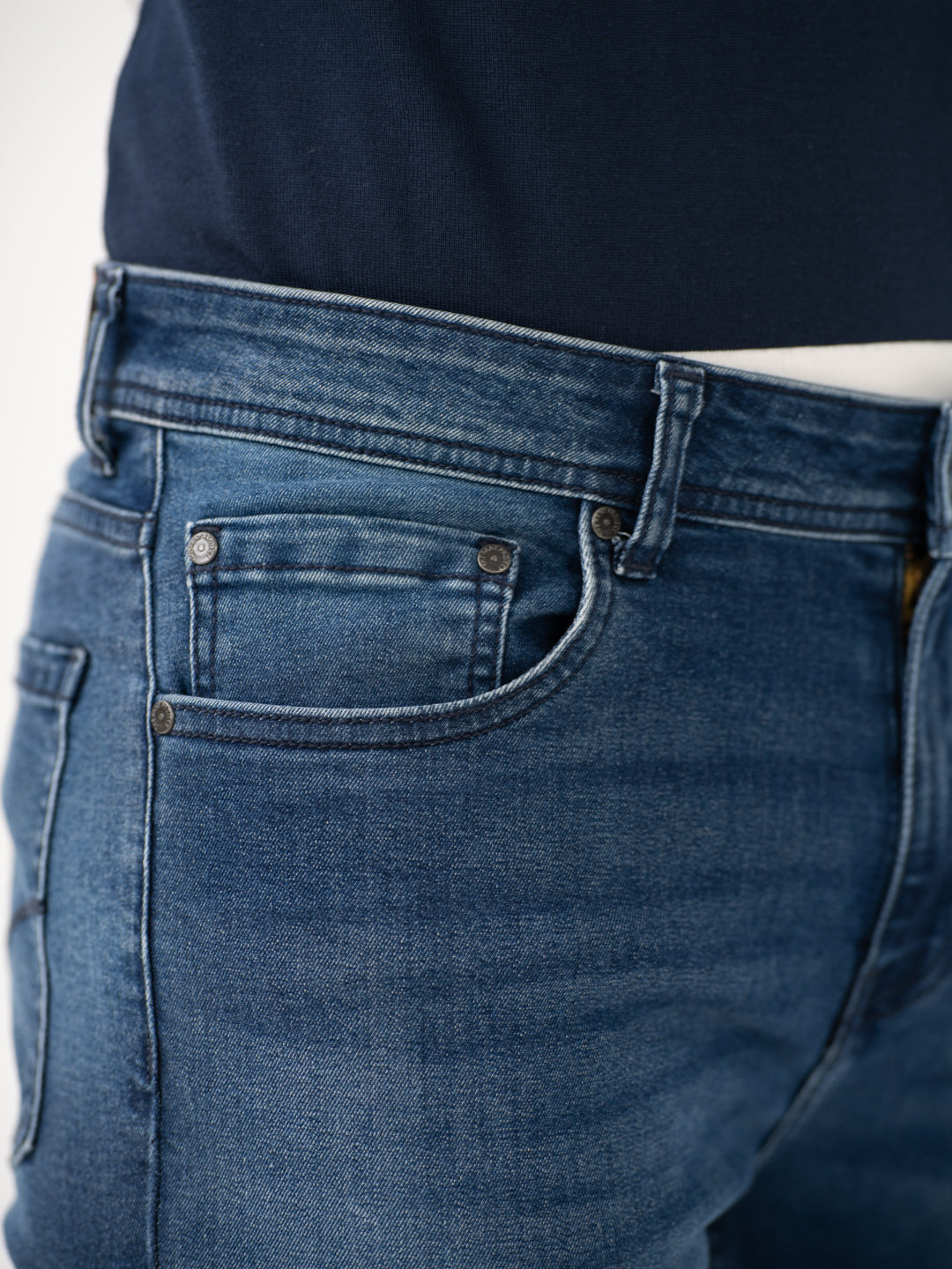 Faded Blue Slim Fit Jeans