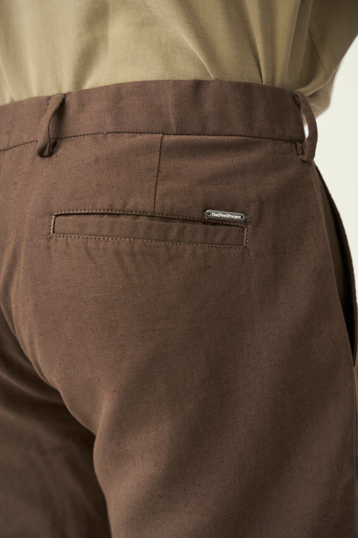Mud Brown Linen Pants