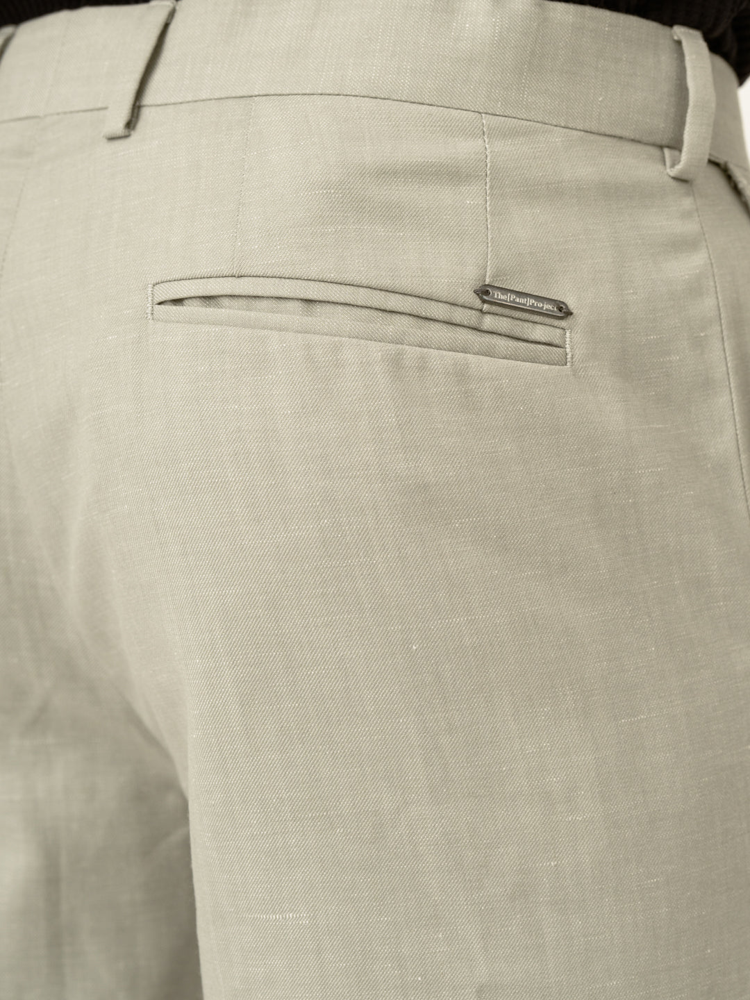 Galle Green Tropical Wool Linen Pants