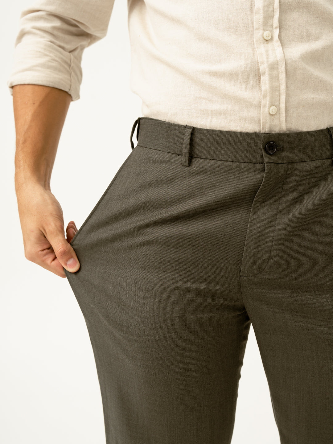 Turtle Olive Luxury Merino Wool Pants