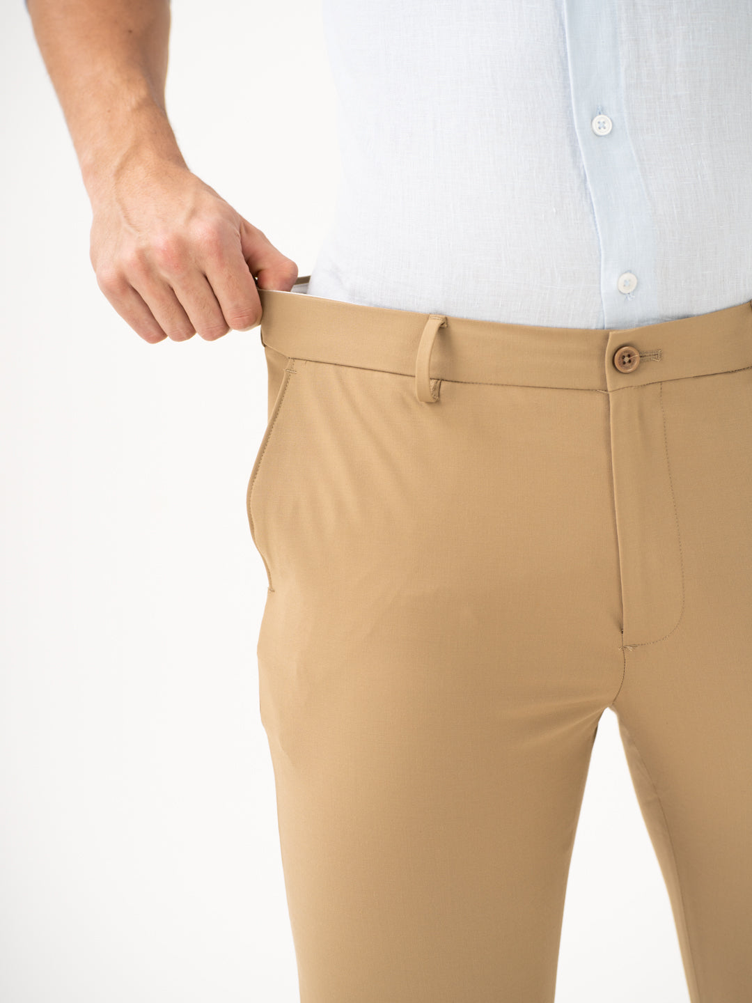 Somewhere Khaki Slim Fit Stretch Formal Pants