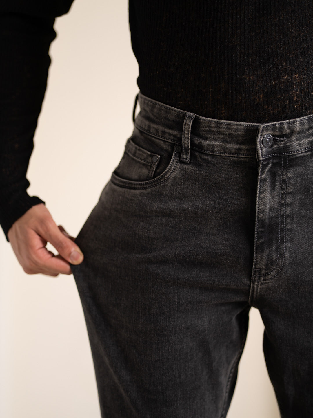 Cyclone Grey Cloud Wash Luxury Relaxed Fit Jeans