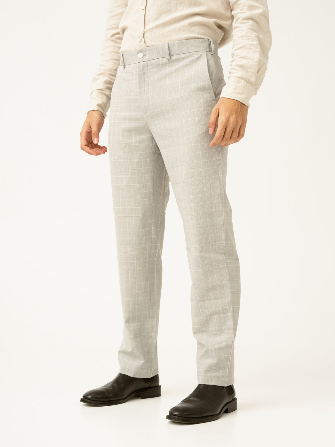 George Grey Checks Merino Wool Pants
