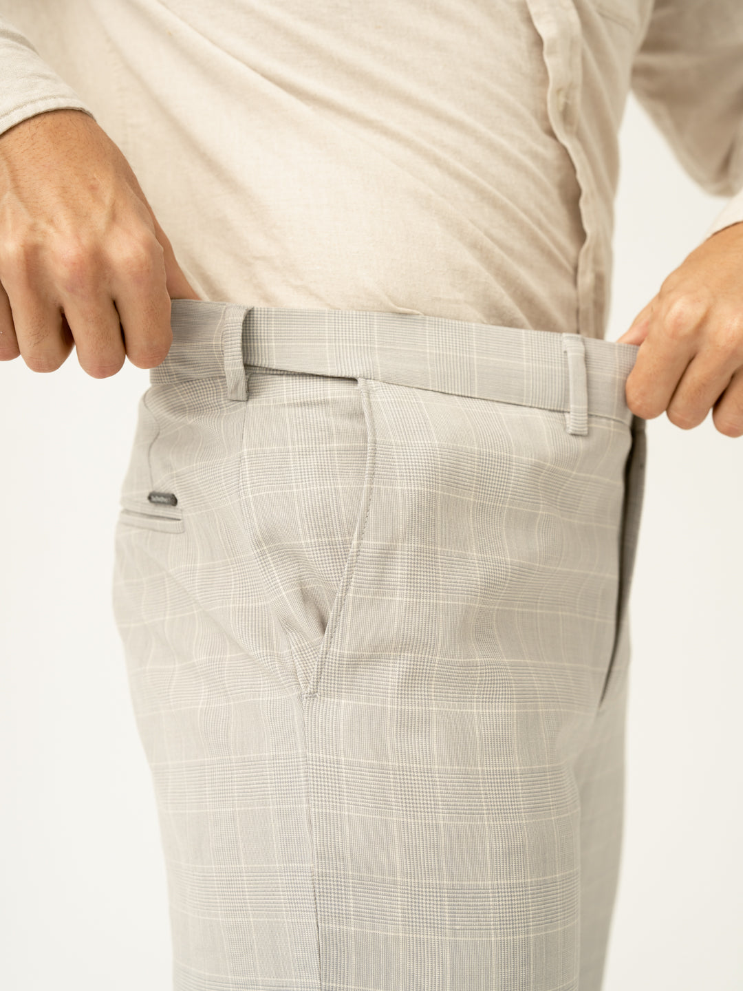 George Grey Checks Merino Wool Pants