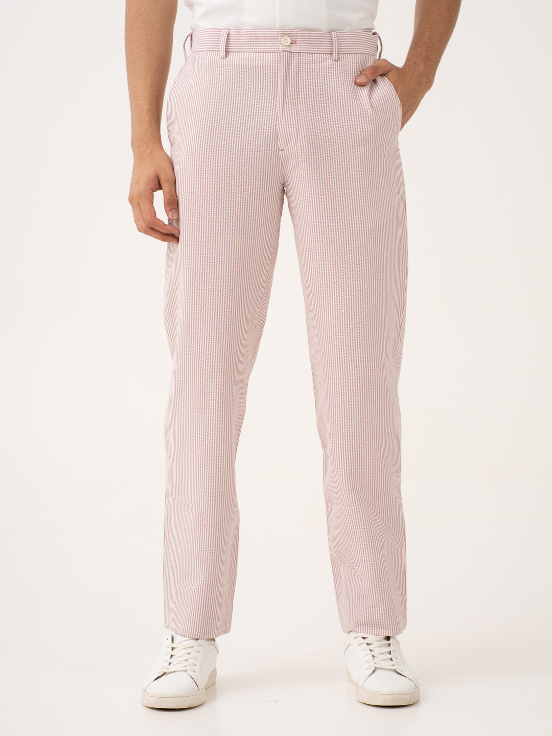 Romeo Rouge Stripes Seersucker Pants