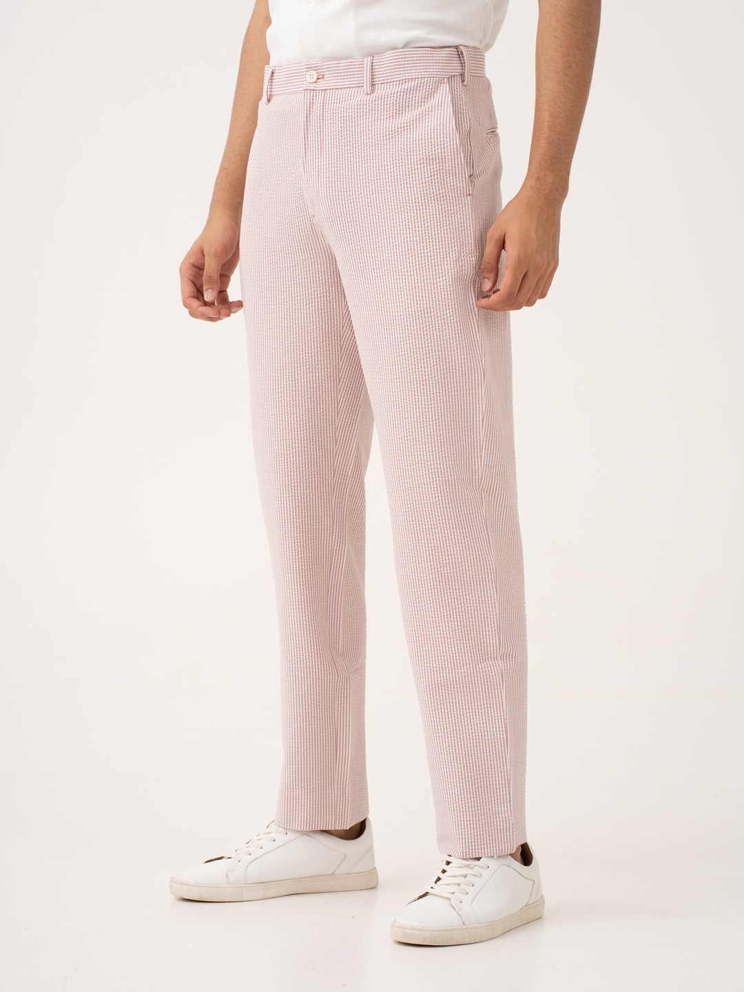 Romeo Rouge Stripes Seersucker Pants