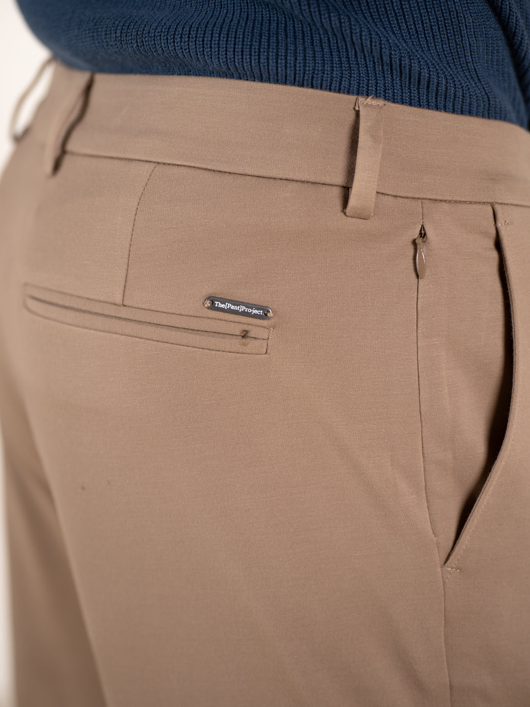 Malai Pants Khaki Soft-touch Slim Fit Power Stretch Pants
