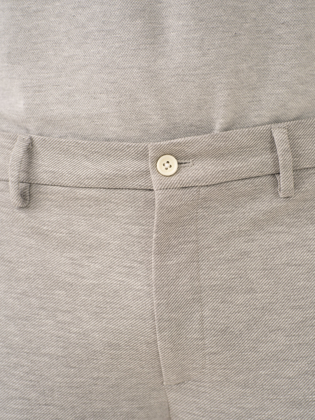 Neural Grey Twill Power-Stretch Pants