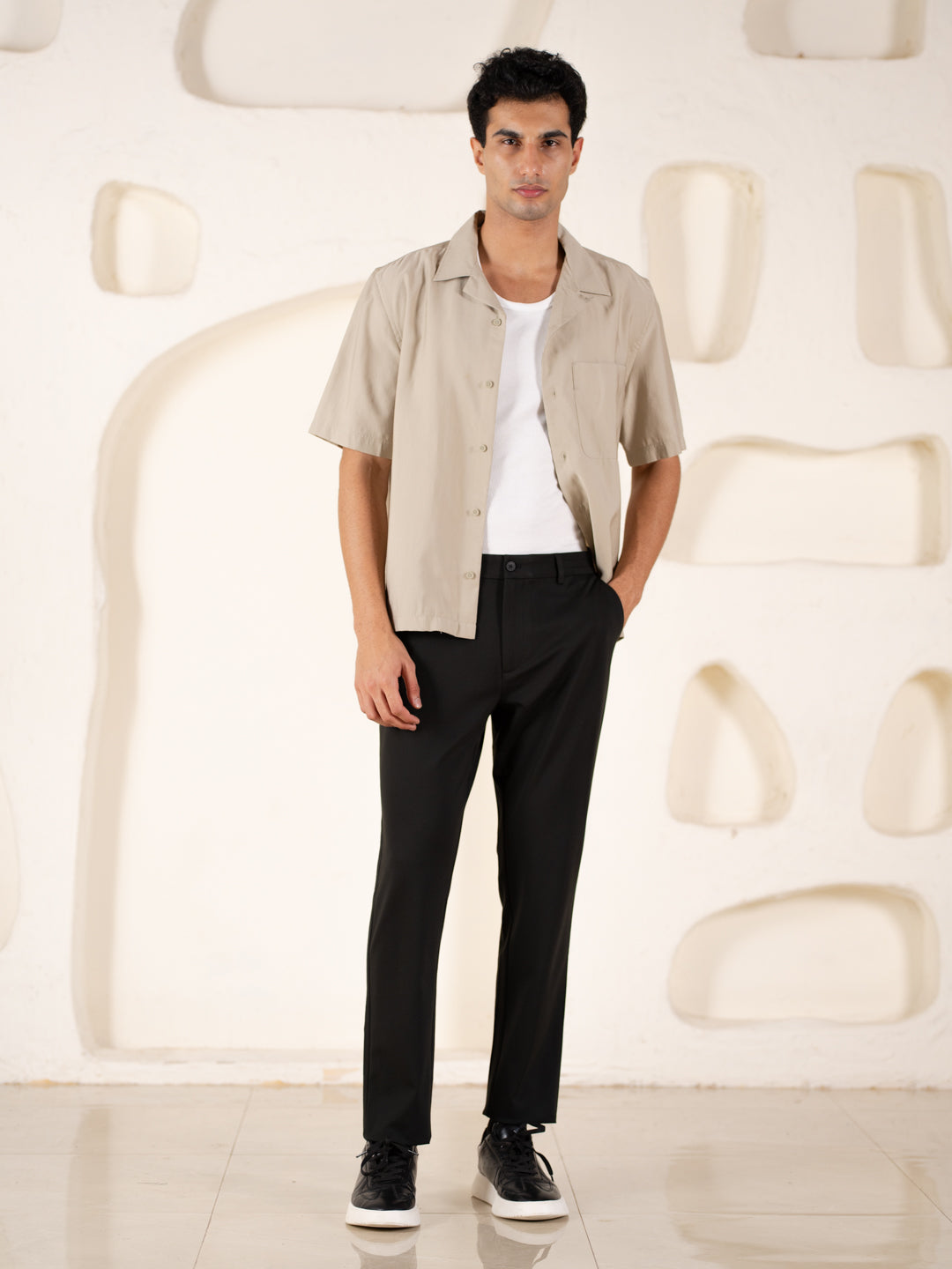 Malai Pants Black Soft-touch Slim Fit Power Stretch Pants